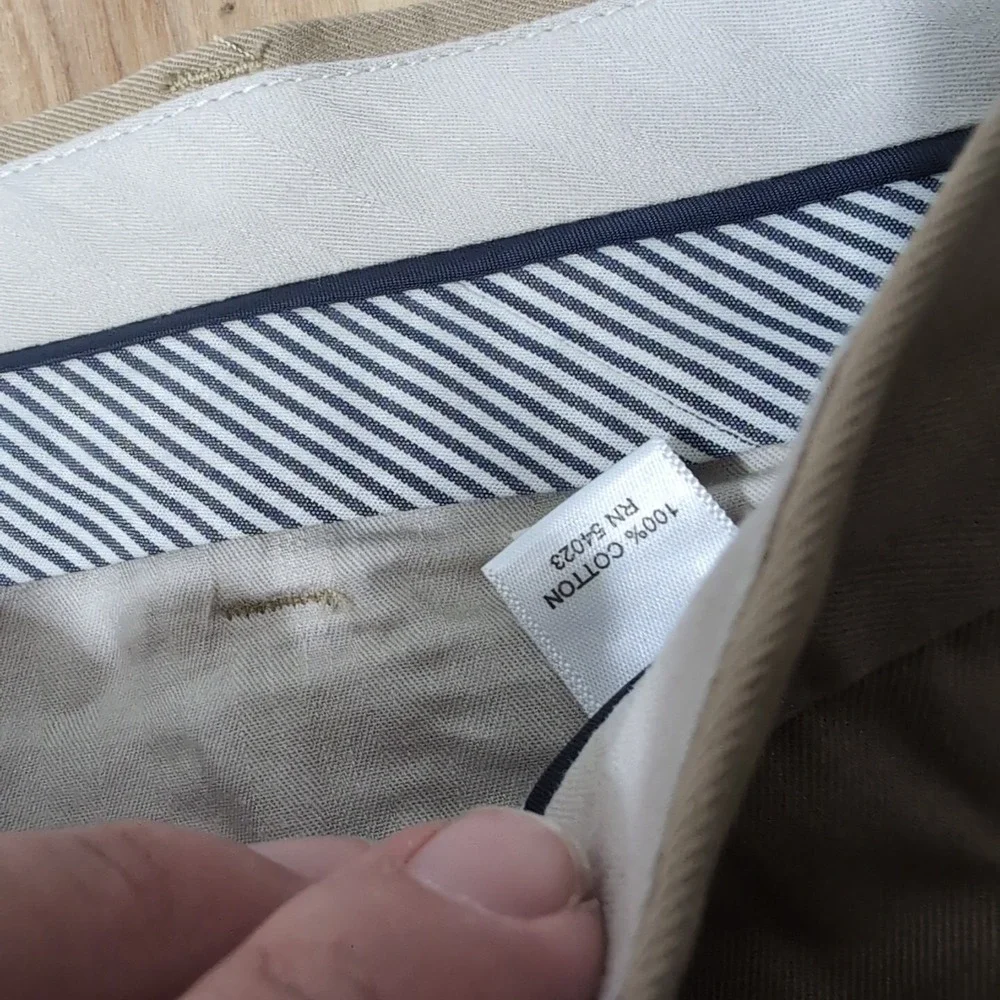 Banana Republic‎ Mens Pants Brown 38x30 Emerson Chino Straight Cotton